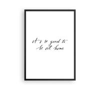 Affiche Poster 50x70cm Tableaux Image Photo Devise Chance Maison Wall Art