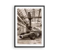 Affiche Poster 50x70cm Tableaux Image Photo Formule 1 Course Rétro Wall Art