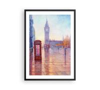 Affiche Poster 50x70cm Tableaux Image Photo Grand Ben Parapluie Wall Art
