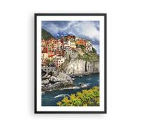 Affiche Poster 50x70cm Tableaux Image Photo Italie côte roche paysage Wall Art