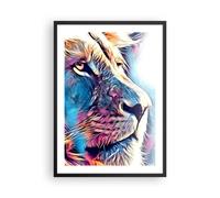 Affiche Poster 50x70cm Tableaux Image Photo Lion crinière conte de fées Wall Art