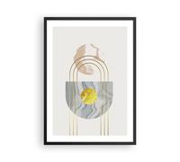Affiche Poster 50x70cm Tableaux Image Photo Moderne Or Abstrait Wall Art