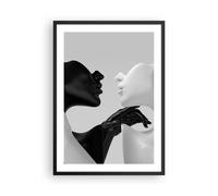 Affiche Poster 50x70cm Tableaux Image Photo Noir Blanc Statue Wall Art