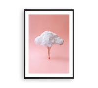 Affiche Poster 50x70cm Tableaux Image Photo Nuage Jambe Surréalisme Wall Art