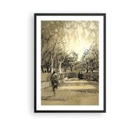 Affiche Poster 50x70cm Tableaux Image Photo parc promenade arbre Wall Art