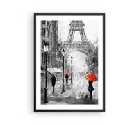 Affiche Poster 50x70cm Tableaux Image Photo Paris ville maison Wall Art
