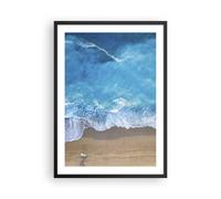 Affiche Poster 50x70cm Tableaux Image Photo Plage Bord Mer Wall Art Decoration