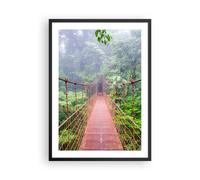 Affiche Poster 50x70cm Tableaux Image Photo Pont Suspendu Costa Rica Wall Art
