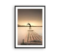 Affiche Poster 50x70cm Tableaux Image Photo Radeau Ouest Le Soleil Wall Art