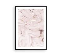 Affiche Poster 50x70cm Tableaux Image Photo Rose Marbre Renversé Wall Art