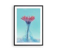 Affiche Poster 50x70cm Tableaux Image Photo Rose Marguerite Encre Wall Art