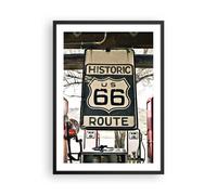 Affiche Poster 50x70cm Tableaux Image Photo route vieux 66 usa Wall Art