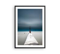 Affiche Poster 50x70cm Tableaux Image Photo Tour Plage Ciel Wall Art Decoration