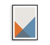 Affiche Poster 50x70cm Tableaux Image Quatre Les Couleurs L'Abstraction Wall Art