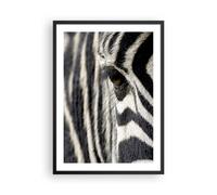 Affiche Poster 50x70cm Tableaux Image Zebra rayures vie sauvage safari Wall Art