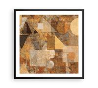 Affiche Poster 60x60cm Tableaux Image L'Abstraction Chiffres Géométrique Art