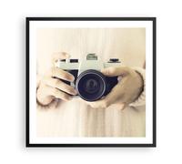 Affiche Poster 60x60cm Tableaux Image L'Appareil Rétro Photographie Art