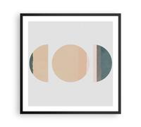 Affiche Poster 60x60cm Tableaux Image Photo Abstraction Roue Demi-cercle Art