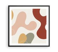 Affiche Poster 60x60cm Tableaux Image Photo Abstraction Taches Moderne Wall Art