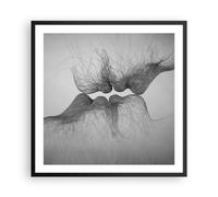 Affiche Poster 60x60cm Tableaux Image Photo Baiser Amour Couple Wall Art