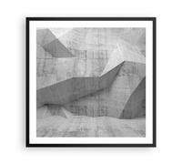 Affiche Poster 60x60cm Tableaux Image Photo Béton Mur Gris Wall Art Decoration