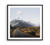 Affiche Poster 60x60cm Tableaux Image Photo Chemin Montagne Sommets Wall Art