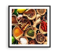 Affiche Poster 60x60cm Tableaux Image Photo Cuisine nourriture herbes épices Art