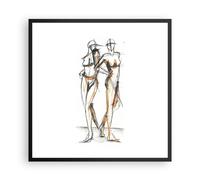 Affiche Poster 60x60cm Tableaux Image Photo Dessin Design Mode Wall Art