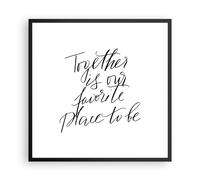 Affiche Poster 60x60cm Tableaux Image Photo Ensemble Notre Lieu Wall Art