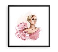 Affiche Poster 60x60cm Tableaux Image Photo Femme Artiste Mode Wall Art