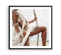 Affiche Poster 60x60cm Tableaux Image Photo Femme Liberté Exotisme Wall Art