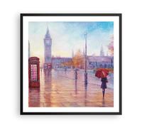 Affiche Poster 60x60cm Tableaux Image Photo Grand Ben Parapluie Wall Art