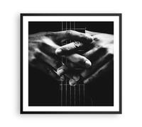 Affiche Poster 60x60cm Tableaux Image Photo Guitare Musicien Musique Wall Art