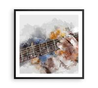 Affiche Poster 60x60cm Tableaux Image Photo guitare musique Wall Art Decoration