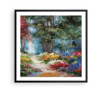 Affiche Poster 60x60cm Tableaux Image Photo Impressionnisme Nature Forêt Art