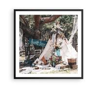 Affiche Poster 60x60cm Tableaux Image Photo Jeunes Mariés Amour Paysage Wall Art
