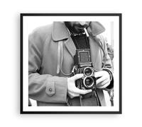 Affiche Poster 60x60cm Tableaux Image Photo La Caméra Rétro Vintage Wall Art