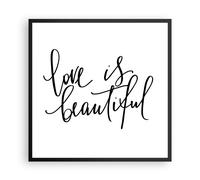 Affiche Poster 60x60cm Tableaux Image Photo La vie est belle Wall Art