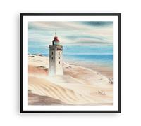Affiche Poster 60x60cm Tableaux Image Photo Lanterne Mer Image Wall Art