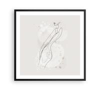 Affiche Poster 60x60cm Tableaux Image Photo Minimalisme Corps Femmes Wall Art