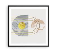 Affiche Poster 60x60cm Tableaux Image Photo Moderne Or Abstrait Wall Art