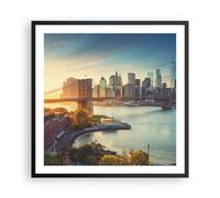Affiche Poster 60x60cm Tableaux Image Photo New York pont Wall Art Decoration