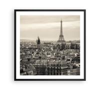 Affiche Poster 60x60cm Tableaux Image Photo Paris ville maison Wall Art