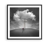 Affiche Poster 60x60cm Tableaux Image Photo Symbole Échelle Ciel Wall Art