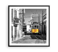 Affiche Poster 60x60cm Tableaux Image Photo Tram Portugal Lisbonne Wall Art