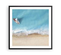 Affiche Poster 60x60cm Tableaux Image Photo Yacht Été Mer Wall Art Decoration