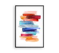 Affiche Poster 61x91cm Tableaux Image Abstraction Couleurs Ceintures Wall Art