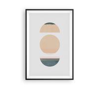 Affiche Poster 61x91cm Tableaux Image Abstraction Roue Demi-cercle Wall Art