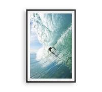 Affiche Poster 61x91cm Tableaux Image Aventure surfeur vague océan Wall Art