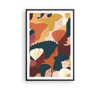 Affiche Poster 61x91cm Tableaux Image Femmes Multiculturalisme Moderne Wall Art